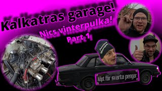 Nics vinter bil Volvo 244 med folkrace maskin Part 1 [upl. by Haiacim]