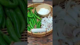 Hari Mirch Fry recipe shorts [upl. by Elrebma]