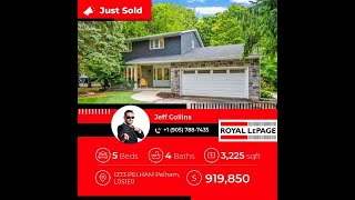 Just Sold this listing Address 1273 PELHAM Pelham Ontario L0S1E0 [upl. by Suiddaht484]