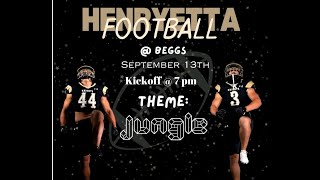 Henryetta Football Vs Beggs demons [upl. by Aicilic]