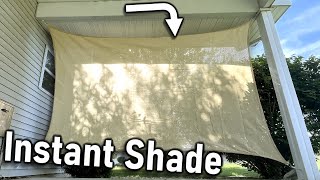 Install a Sun Shade Fabric  Shade Your Patio Today [upl. by Kelsy]