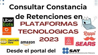 Consultar Constancia de Retenciones  SAT 2024 [upl. by Adorl]