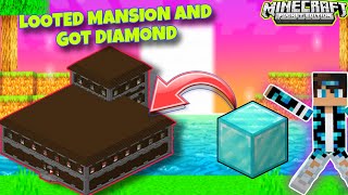 Looting a Minecraft Woodland Mansion for Diamonds MINECRAFTPE [upl. by Emlynn307]