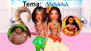 Nos CONVERTIMOS en los PERSONAJES de MOANA en DRESS TO IMPRESS 🌊🌴 [upl. by Nytsirc]