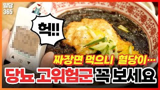 밀당365 당뇨 고위험군 짜장면 먹으면 혈당 얼마나 오를까 [upl. by Aserehc313]