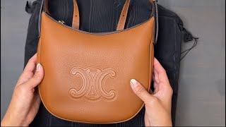 Unboxing of the new Celine small Heloise Cuir Triomphe bag [upl. by Nosyla]