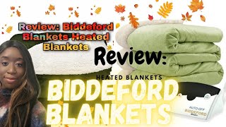 Review Biddeford Blankets Heated Blankets [upl. by Hartzel]