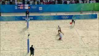 USA vs Georgia  Mens Beach Volleyball  Beijing 2008 Summer Olympic Games [upl. by Rehptsirhc]