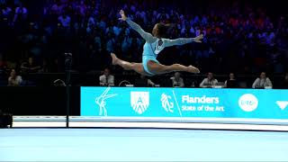 BILES Simone USA2023 Artistic Worlds Antwerp BELQualificationsFloor Exercise [upl. by Nela]