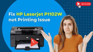 Fix HP Laserjet P1102W not Printing Issue  Printer Tales [upl. by Kletter]