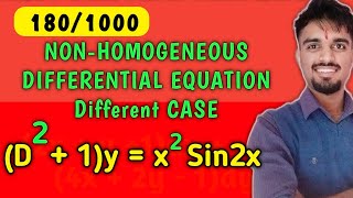 1801000  NonHomogeneous Differential Equation by Eulers Formula [upl. by Aihtnis]