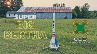 Estes Super Big Bertha Model Rocket Launch  djimavic3pro estes [upl. by Yliab]