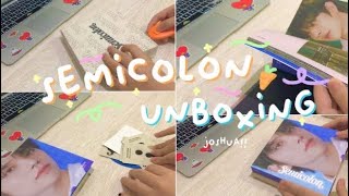 semicolon unboxing  seventeen special album✨ [upl. by Oratnek625]