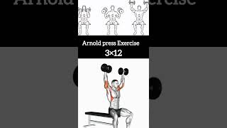 Arnold press exercise  Body building workout shortvideo [upl. by Eelynnhoj]