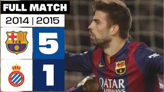 FC Barcelona 5  1 RCD Espanyol  PARTIDO COMPLETO  LALIGA EA SPORTS 201415 [upl. by Elik415]