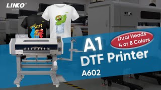 LINKO A602 24″ Dual Heads A1 DTF Printer [upl. by Leelahk]