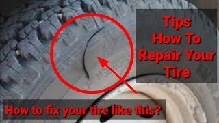 How to Vulcanize Tire Sidewall  Isuzu MUX  Tire Repair [upl. by Aenyl932]