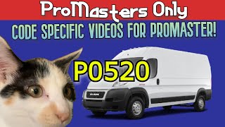 CODE P0520  Ram Promaster 36 Pentastar Chrysler V6 Promasters Only [upl. by Darleen480]