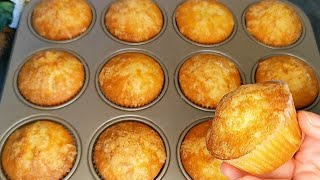 Préparez les en 2 minutes  Muffins doux et moelleux  Recette facile et rapide [upl. by Warfold561]