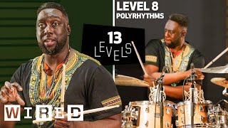 13 Levels of Drumming Easy to Complex  WIRED [upl. by Ycats]