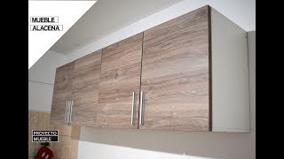 COMO HACER MUEBLE ALACENA PARA COCINA  PROYECTO MUEBLE [upl. by Corty528]