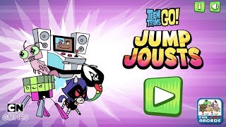 Teen Titans Go Jump Jousts  Become the Jumpiest Jumping Jouster of All Time CN Games [upl. by Ahsekam]