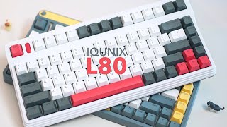 IQUNIX L80 Formula Wireless Mechanical Keyboard Unboxing [upl. by Ahsinyt348]