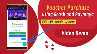 Voucher Purchase via GCAsh for LPB vendo system [upl. by Aztiley66]