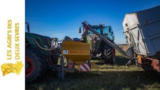 AMERICAN SEEDING in FRANCE  DUO FENDT 1050 amp 828 with Kockerling 8m et Alpego 4m [upl. by Audwin]