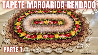 Tapete Margaridas Rendado 🌼 12 Por Vanessa Marcondes [upl. by Lyj]