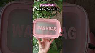 Meesho Makeup pouch washbag sarisfying asthetic unboxing asmr travel [upl. by Odidnac]