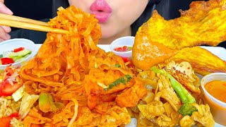 ASMR Noodles Rice amp Chicken Skewers Eating Sounds ASMR Phan [upl. by Africah]