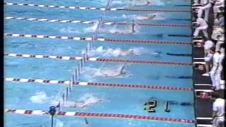 1987 NCAA swimming championships 100 yard backstroke Austin TX  Berkoff Blastoff [upl. by Lorenzana235]