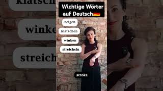 German Wichtige Wörter auf Deutsch🇩🇪 deutschegrammatik germantutorshorts [upl. by Aekerly]