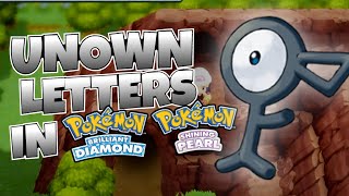 How to get all Unown Letter Forms in BDSP [upl. by Orabelle]