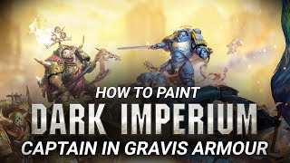 Warhammer 40000 How to Paint a Space Marine Captain in Gravis Armour [upl. by Ahsahtan195]