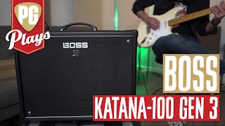 Boss Katana100 Gen 3 Amp Demo by Tom Butwin  PG Plays [upl. by Entsirhc579]