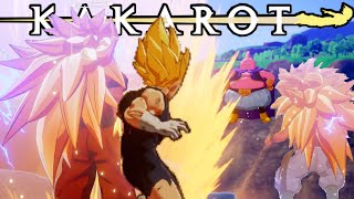 Super Saiyan 3 Goku Majin Vegeta And Gotenks Vs Majin Buu Dragon Ball Z Kakarot [upl. by Boyt]