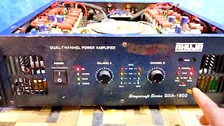 DXA1802 DUAL CHANNEL POWER AMPLIFIER FAULT LIGHT ON l Ahuja power amplifier repairing [upl. by Deerc456]