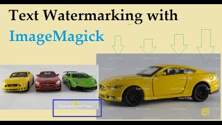 Text Watermarking on Image with ImageMagick  Easy to use [upl. by Tai]