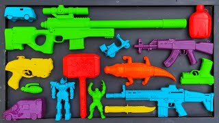 Membersihkan Nerf Ak47 Assault Rifle Shotgun Sniper Rifle Glock Pistol M16 Nerf gun Eps 121 [upl. by Laumas]