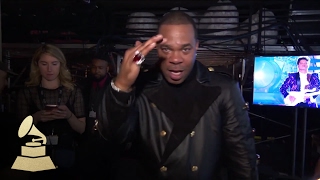 Busta Rhymes  Backstage  59th GRAMMYs [upl. by Costa682]