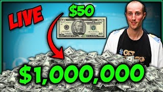 50 to 1000000  BANKROLL CHALLENGE Day 1 Highlights  GG Poker [upl. by Esmerolda]