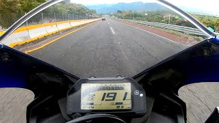 YAMAHA R3 2023 TOP SPEED [upl. by Salahi928]