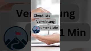 Checkliste für die Vermietung einer Immobilie [upl. by Yee]