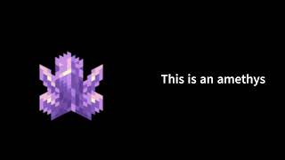 Amethyst Cluster  Minecraft [upl. by Eedeed309]