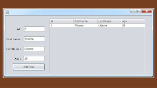 JAVA Tutorial  How To Add A Row To JTable From JTextfields in Java NetBeans With Source Code [upl. by Asiela]