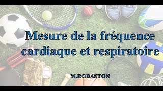 5ème  Mesure des fréquences cardiaques et respiratoires [upl. by Hairehcaz404]