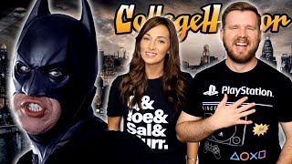 My girlfriend watches College Humors Badman for the FIRST time Batman Parody  Part Two [upl. by Jabon]