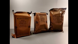 1993 US MRE Review Extremely Fresh 3 Meal 24 Hour Ready to Eat Preserved Food Ration Tasting Test [upl. by Emogene]